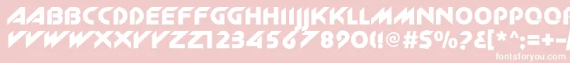 Newzelekc Font – White Fonts on Pink Background