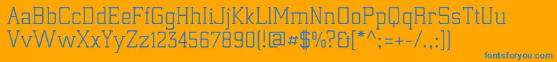 ElectrumadfexpRegular Font – Blue Fonts on Orange Background