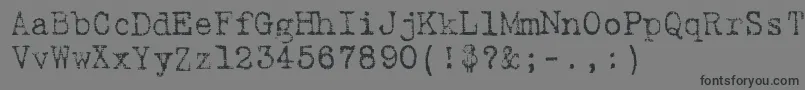 フォント9fukolym – 黒い文字の灰色の背景