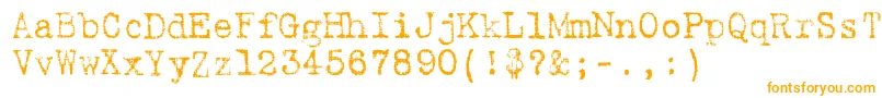 Шрифт 9fukolym – оранжевые шрифты