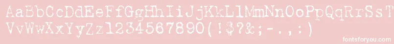 9fukolym Font – White Fonts on Pink Background