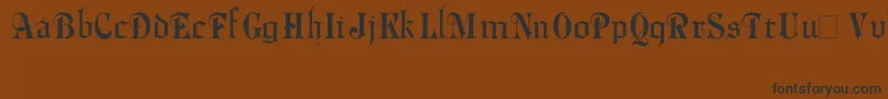 More about Phalyn Font Phalyn Font – Black Fonts on Brown Background
