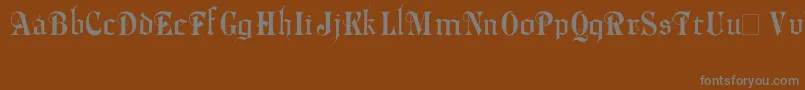 Phalyn Font – Gray Fonts on Brown Background