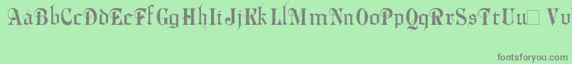 Phalyn-Schriftart – Graue Schriften auf grünem Hintergrund