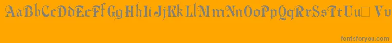 Phalyn-Schriftart – Graue Schriften auf orangefarbenem Hintergrund