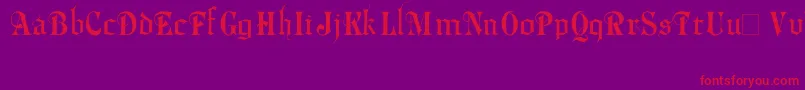 Phalyn Font – Red Fonts on Purple Background