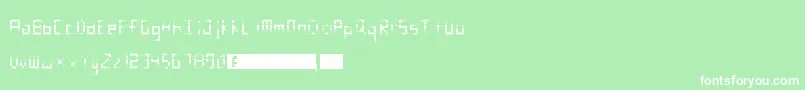 ComicFade Font – White Fonts on Green Background