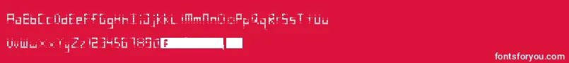 ComicFade Font – White Fonts on Red Background