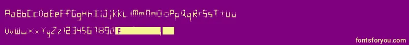 ComicFade Font – Yellow Fonts on Purple Background
