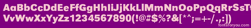 GroteskstdBoldRegular Font – Pink Fonts on Purple Background