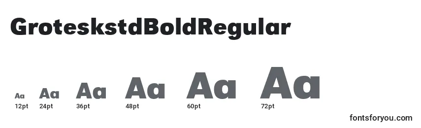 GroteskstdBoldRegular Font Sizes
