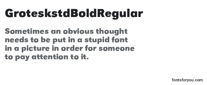 GroteskstdBoldRegular-fontti