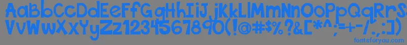 ThisFontIsBold Font – Blue Fonts on Gray Background