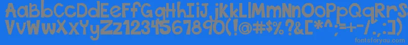 ThisFontIsBold Font – Gray Fonts on Blue Background