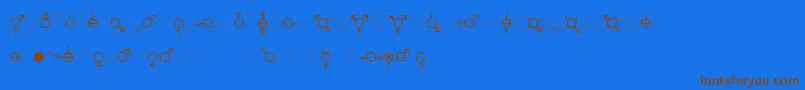 GenderDorama Font – Brown Fonts on Blue Background