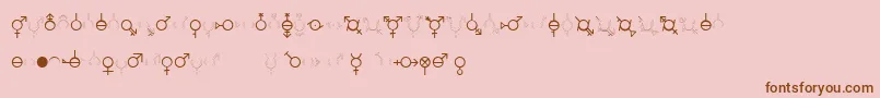 GenderDorama Font – Brown Fonts on Pink Background