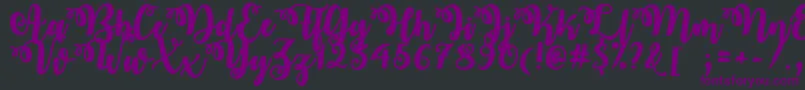 OctoberTwilightTtf Font – Purple Fonts on Black Background