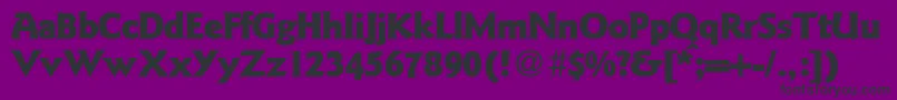 GoudysanstwoblackRegularDb-Schriftart – Schwarze Schriften auf violettem Hintergrund