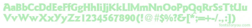 GoudysanstwoblackRegularDb Font – Green Fonts on White Background