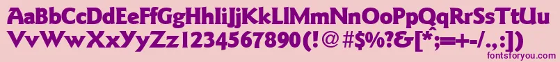 fuente GoudysanstwoblackRegularDb – Fuentes Moradas Sobre Fondo Rosa