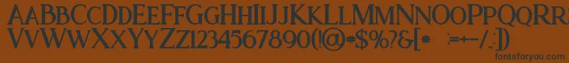 Ataribold Font – Black Fonts on Brown Background