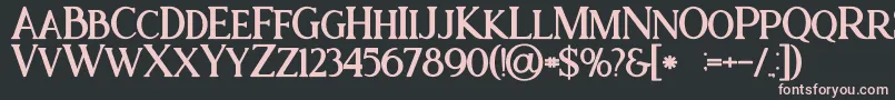 Ataribold Font – Pink Fonts on Black Background