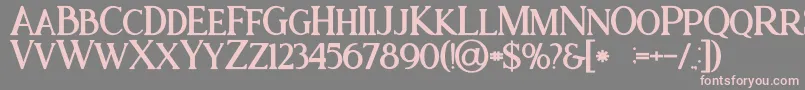 Ataribold Font – Pink Fonts on Gray Background