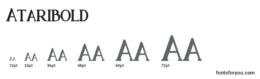 Размеры шрифта Ataribold