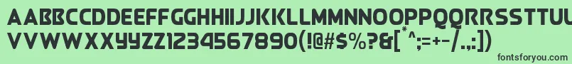 QueenOfCamelot Font – Black Fonts on Green Background