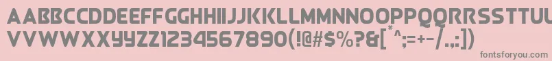 QueenOfCamelot Font – Gray Fonts on Pink Background