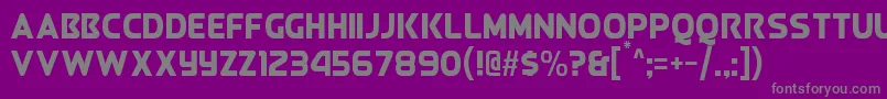 QueenOfCamelot Font – Gray Fonts on Purple Background