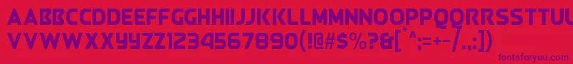 QueenOfCamelot Font – Purple Fonts on Red Background