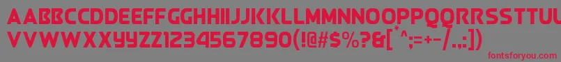 QueenOfCamelot Font – Red Fonts on Gray Background