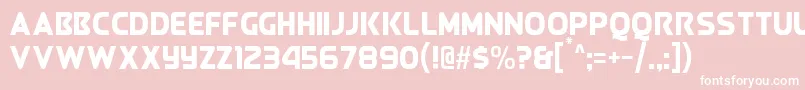 QueenOfCamelot Font – White Fonts on Pink Background
