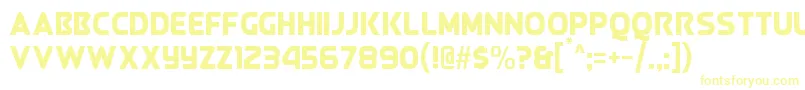 QueenOfCamelot Font – Yellow Fonts on White Background
