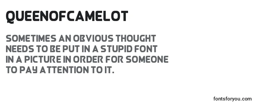 Review of the QueenOfCamelot Font