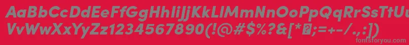 SofiaProBlackItalic Font – Gray Fonts on Red Background