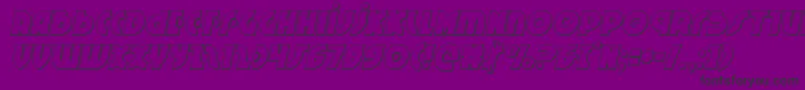 Neuralnomiconoutital Font – Black Fonts on Purple Background