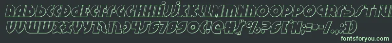 Neuralnomiconoutital Font – Green Fonts on Black Background