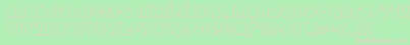 Neuralnomiconoutital Font – Pink Fonts on Green Background