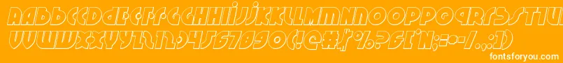 fuente Neuralnomiconoutital – Fuentes Blancas Sobre Fondo Naranja