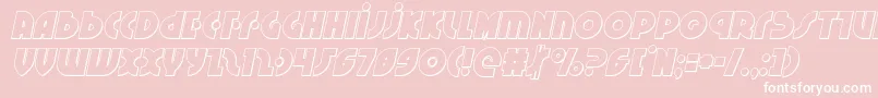 Neuralnomiconoutital Font – White Fonts on Pink Background