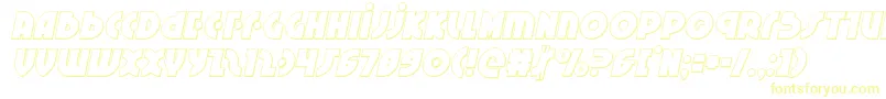 Neuralnomiconoutital Font – Yellow Fonts on White Background