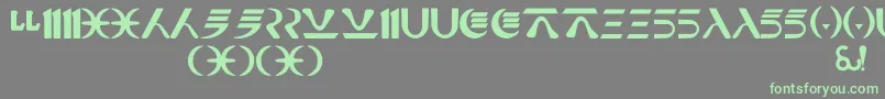 NabooFuthork Font – Green Fonts on Gray Background