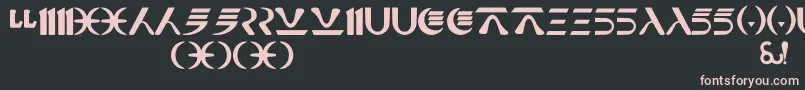 NabooFuthork Font – Pink Fonts on Black Background