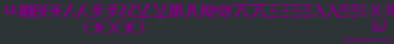 NabooFuthork Font – Purple Fonts on Black Background
