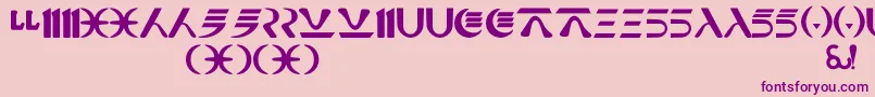NabooFuthork Font – Purple Fonts on Pink Background