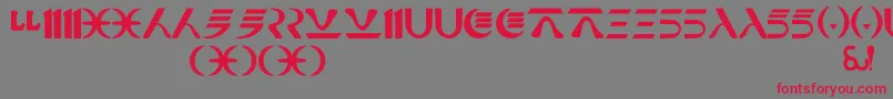 NabooFuthork Font – Red Fonts on Gray Background