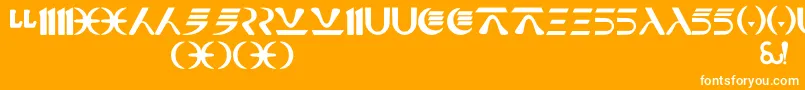 NabooFuthork Font – White Fonts on Orange Background