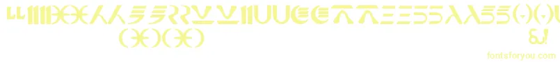 NabooFuthork Font – Yellow Fonts on White Background